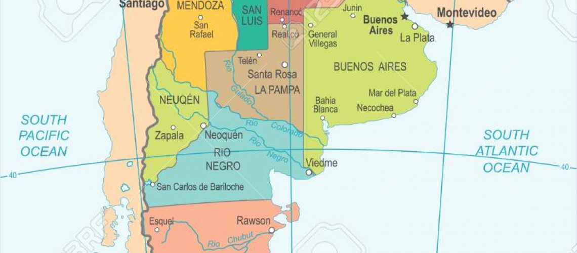 Argentina Map - Detailed Vector Illustration